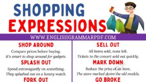 shopping expressions