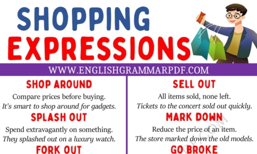 Learn 20 Interesting Shopping Expressions