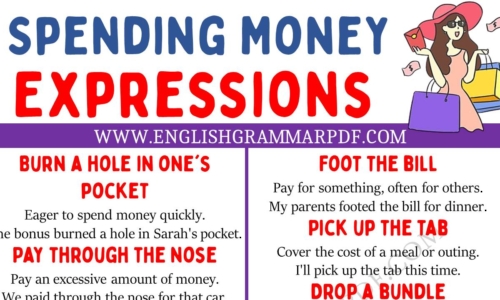 Learn Spending Money Expressions in English