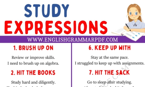 Explore 20 Study Expressions in English