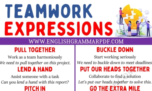 Learn Teamwork Expressions in English