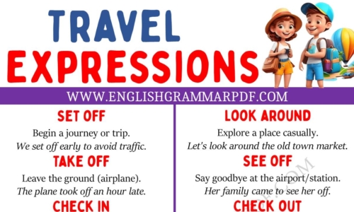 Learn 20 Interesting Travel Expressions